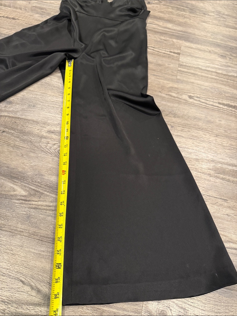 JILL Jill Stuart Black Satin Wide-Leg Jumpsuit Size 0 - Picture 3 of 6